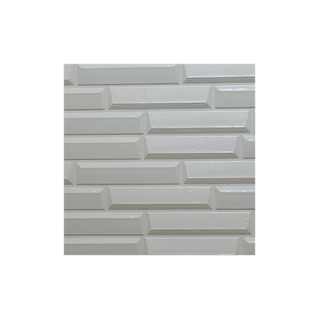 دیوار پوش فومی طرح آجر مشبک سفید 70x77