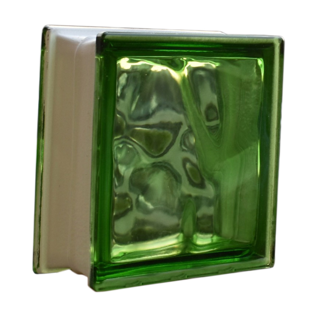 بلوک شیشه ای مدل کلودی سبز