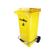 سطل زباله پدال دار 100 لیتری هوم کت 6171 زرد