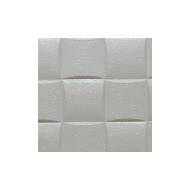 دیوار پوش فومی طرح مربع مشبک سفید 70x70