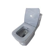 توالت فرنگی گاتریا مدل  ساترون طوسی براق با بیده G2