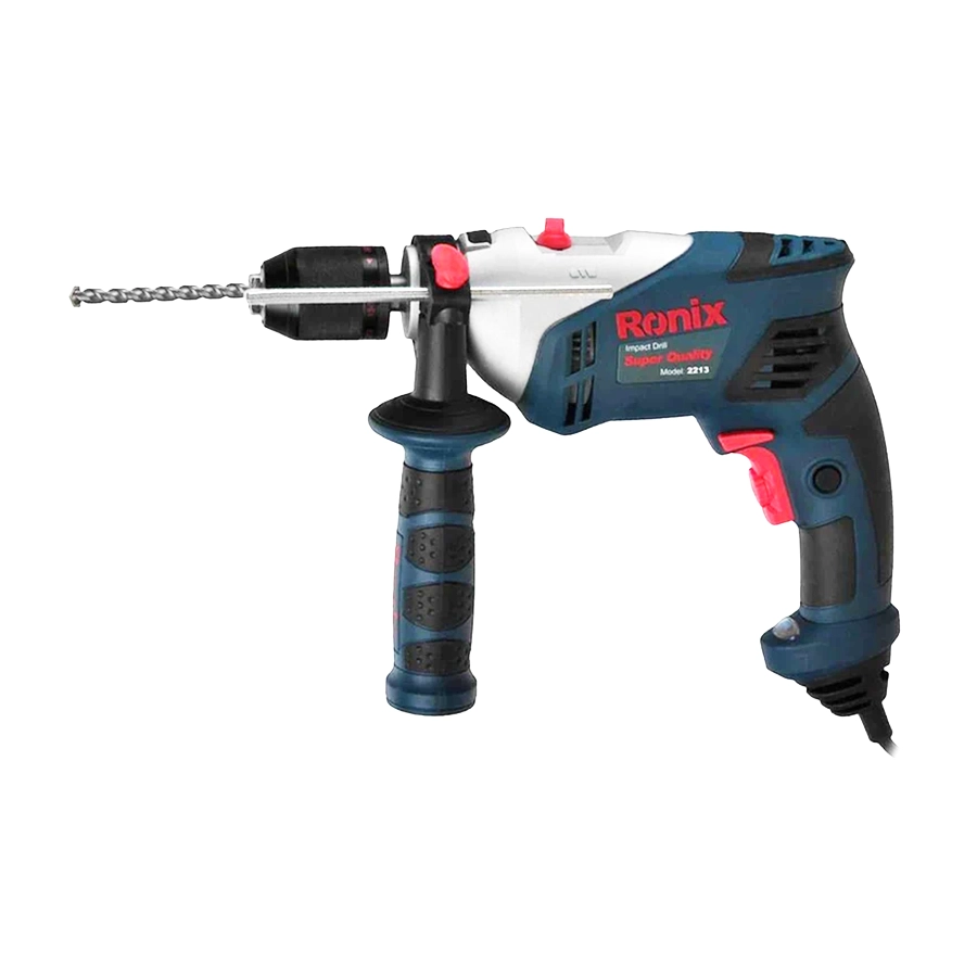 دریل 13 میل 650 وات چکشی اتوماتیک 2213 با کیف(رونیکس)