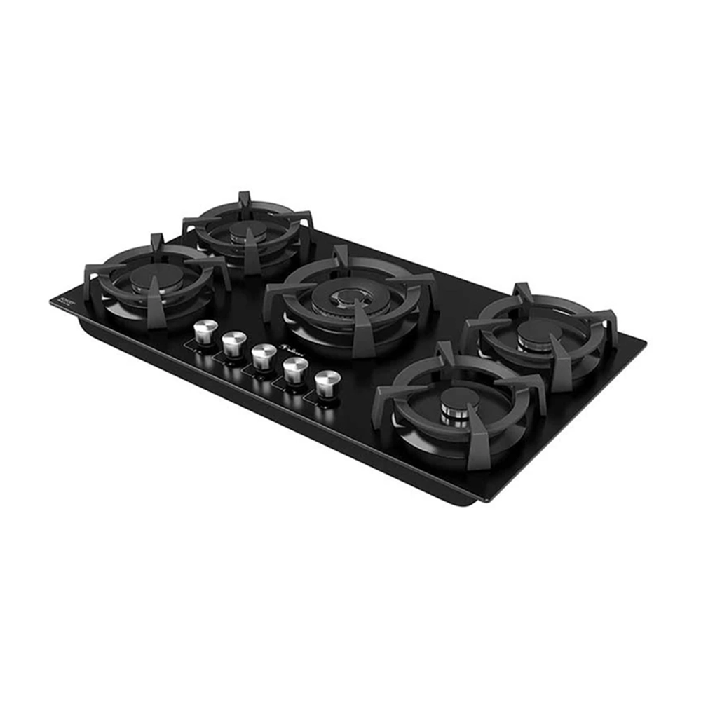 اجاق گاز 5 شعله شیشه  DG-567 شات مشکی(داتیس) - 2