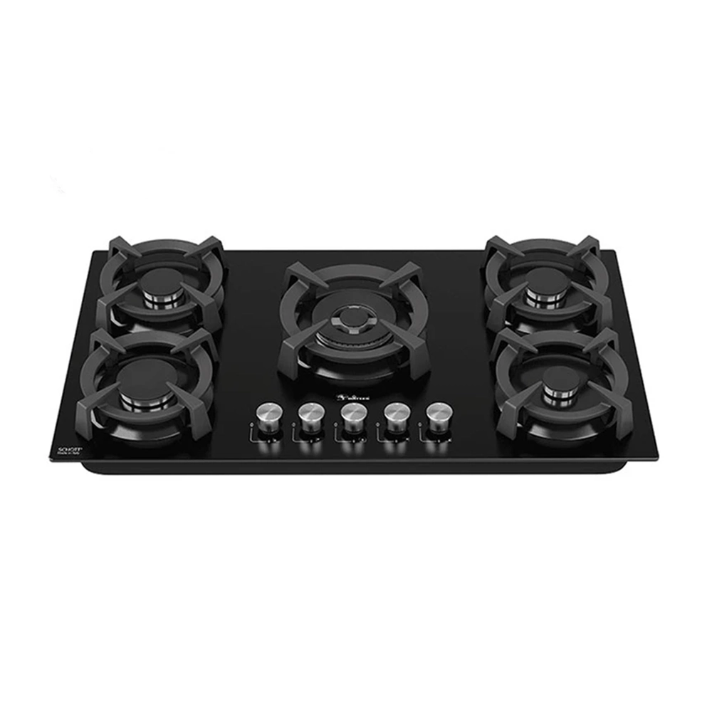 اجاق گاز 5 شعله شیشه  DG-567 شات مشکی(داتیس)