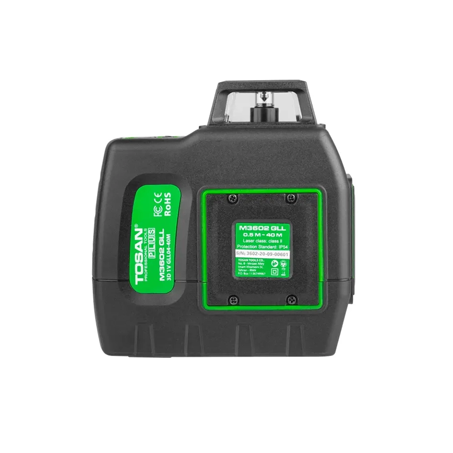 تراز لیزری 360 درجه نور سبز توسن مدل M3602GLL + کیف برزنتی  - 3
