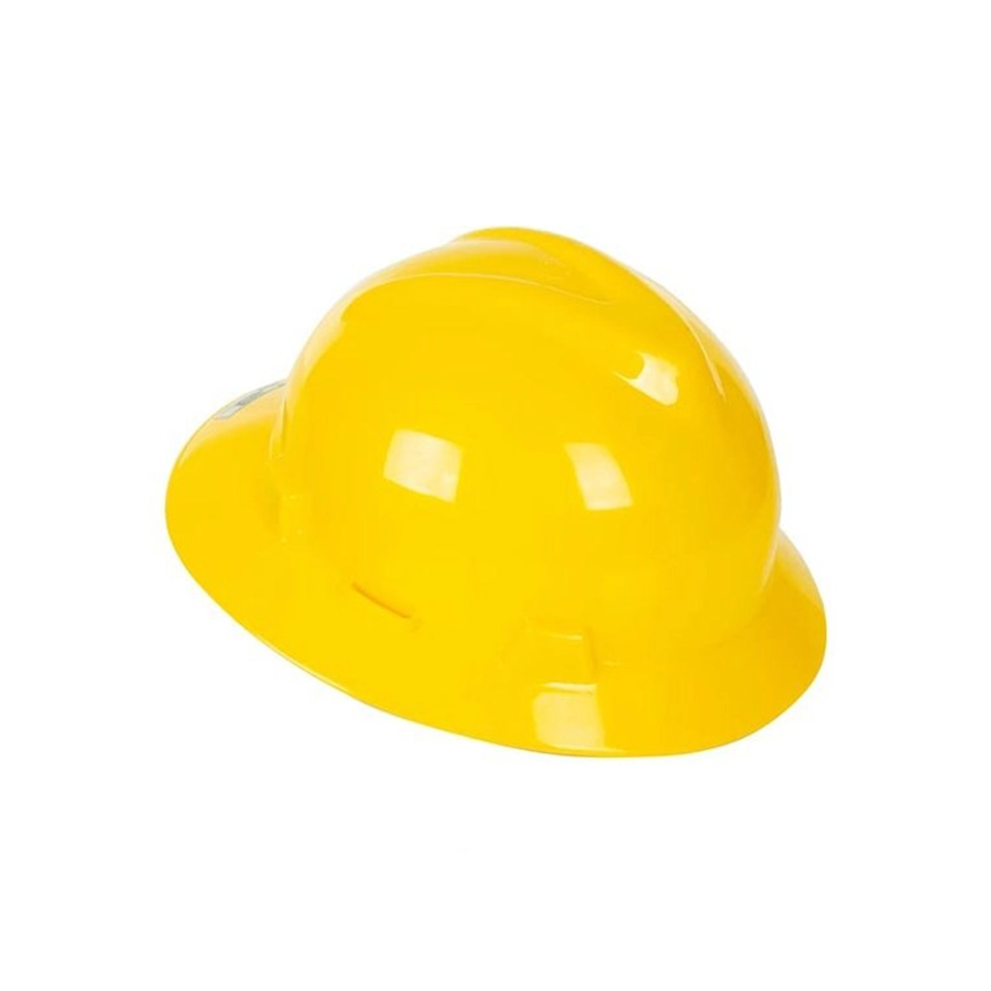 کلاه ایمنی مهندسی سفید فول بریم (تک پلاست)