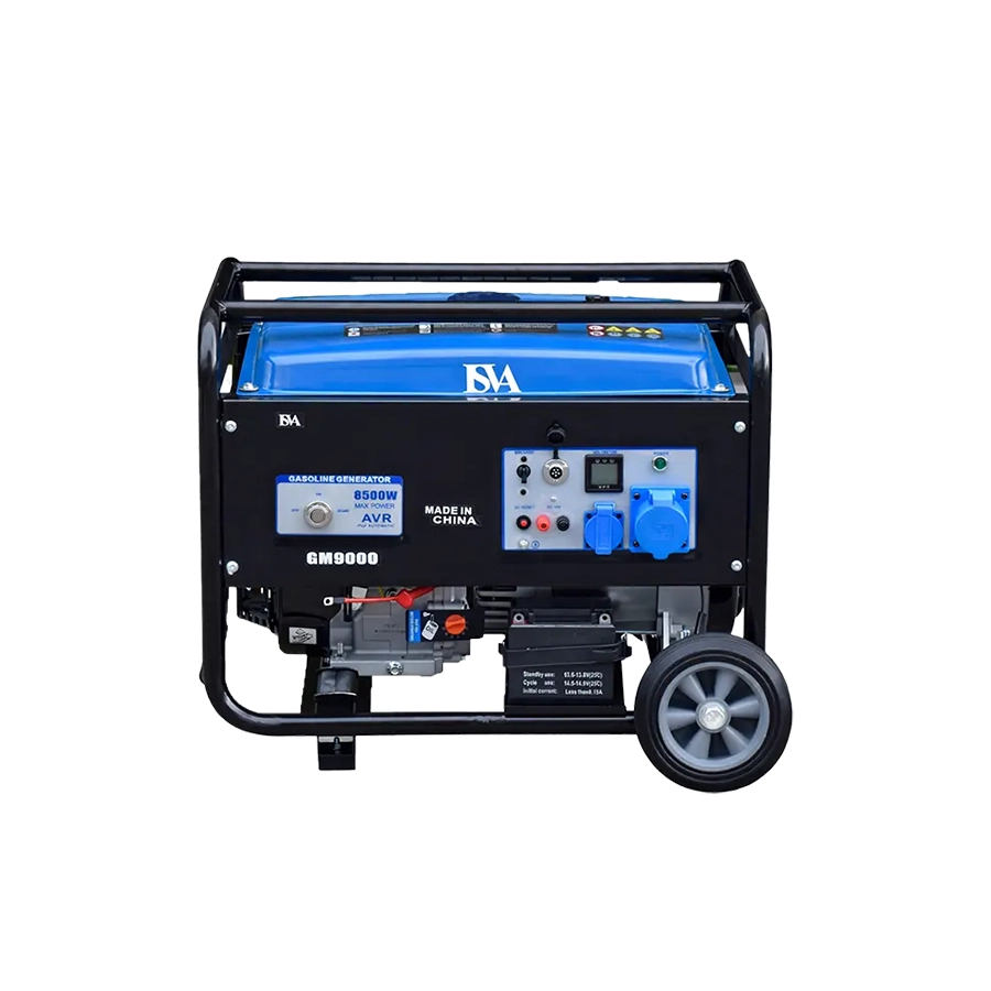 موتور برق ایسوا مدل GM9000 با توان ۸۵۰۰ وات، استارت برقی و چرخ‌دار