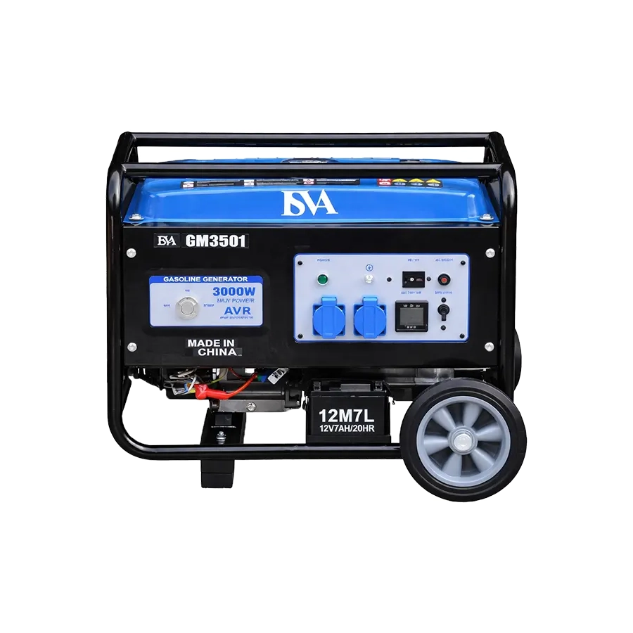موتور برق ایسوا مدل GM3501 با توان ۳۰۰۰ وات، استارت برقی و چرخ‌دار