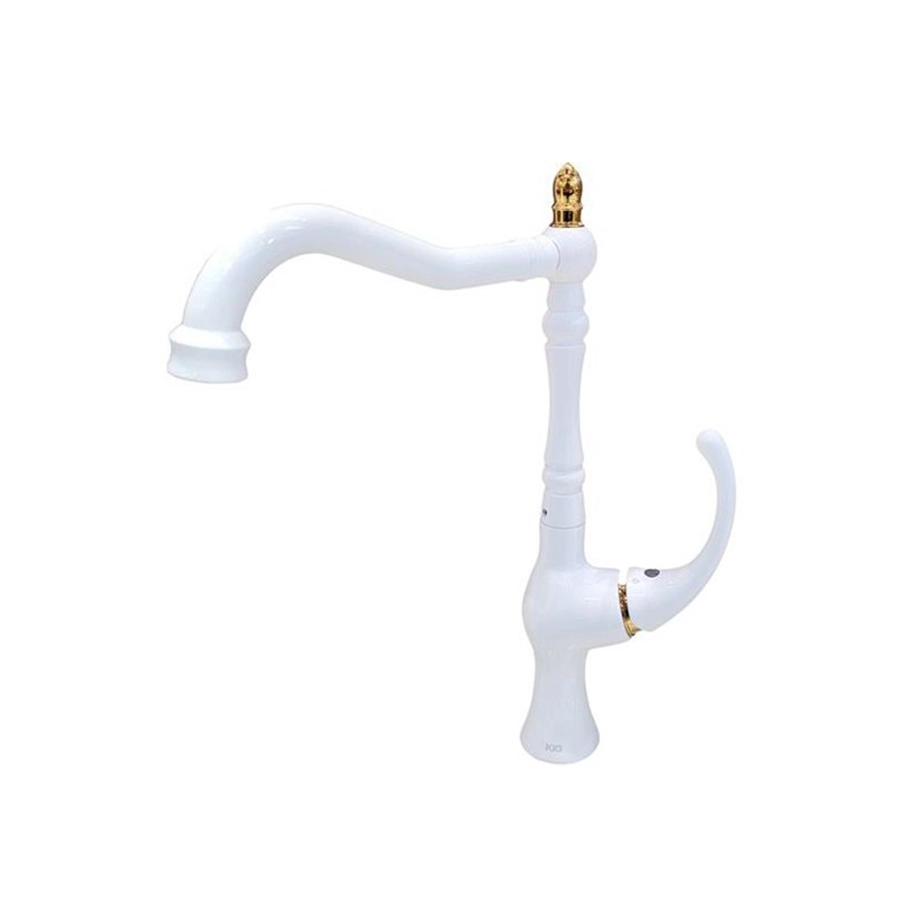 شیر ظرفشویی لاکی سفید طلایی(کی آی جی)