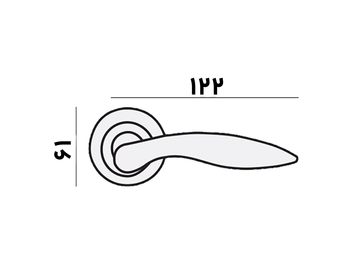 دستگیره دیانا طلایی سوئیچیTS(دیاکو) - 2