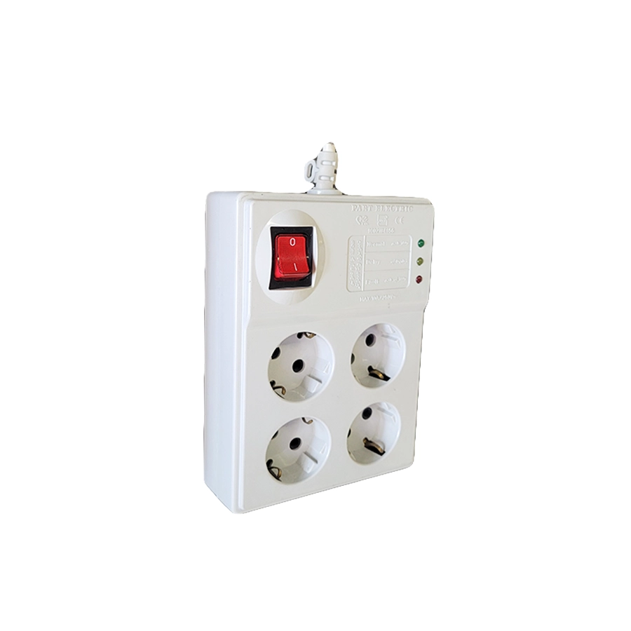 محافظ کامپیوتر 4 خانه با کابل 5 متری تمام سفید (پارت) - 2