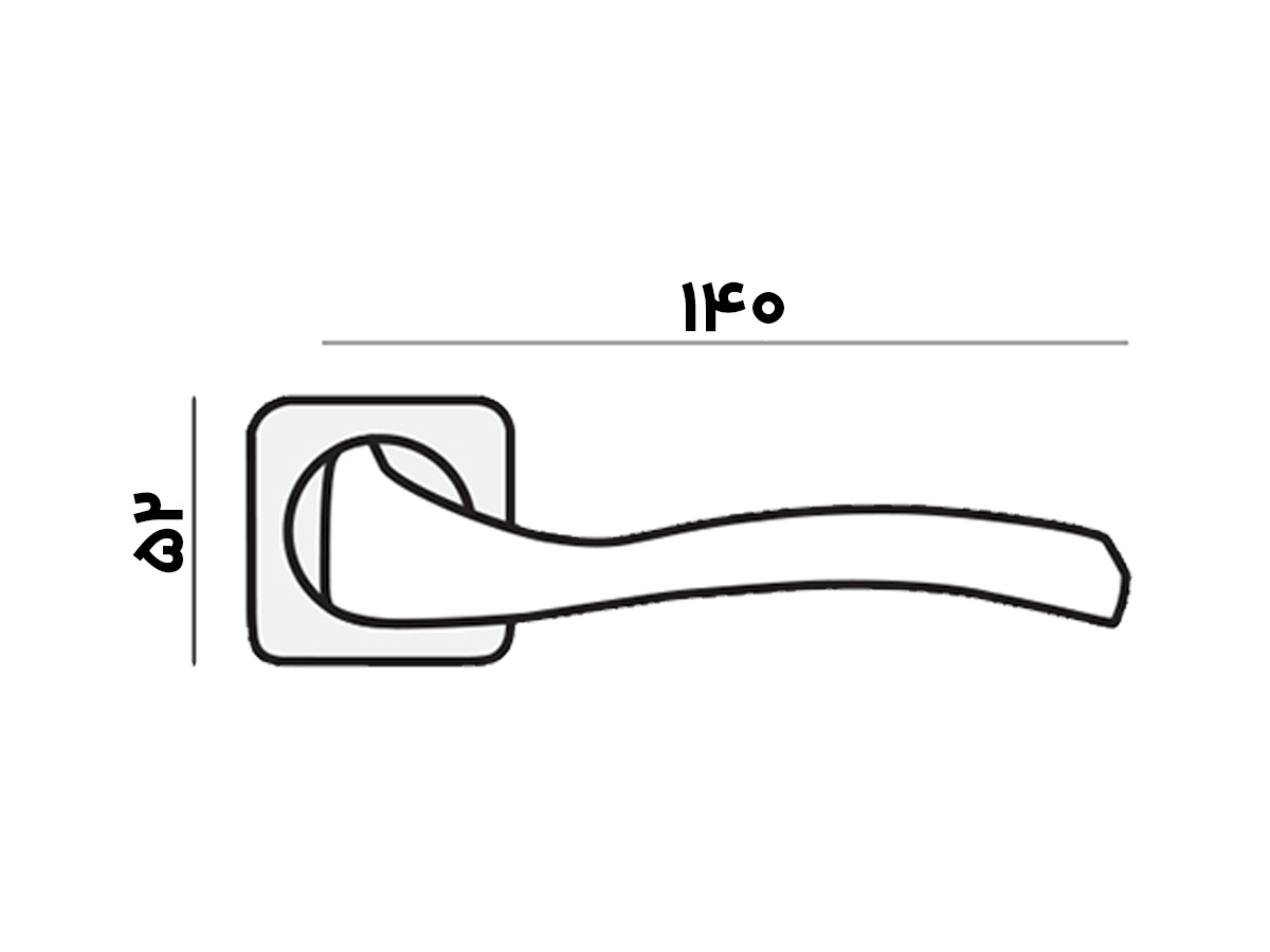 دستگیره دزیره زیتونی سوئیچی XS (دیاکو) - 2