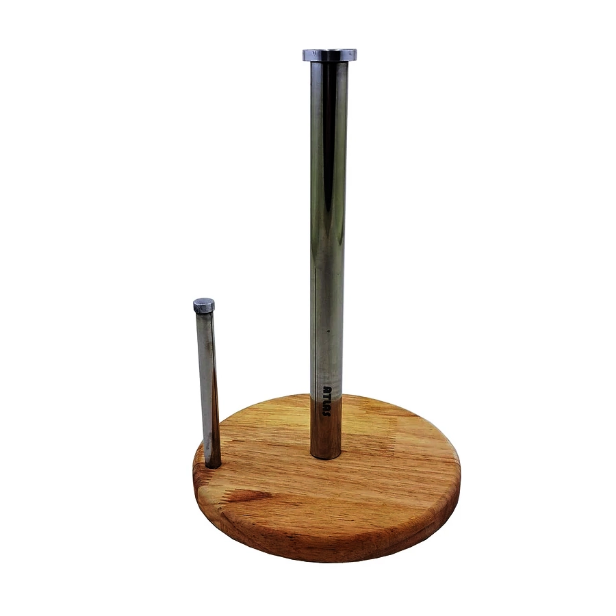 جا دستمال رومیزی چوب استیل مدل ترمه (اطلس)