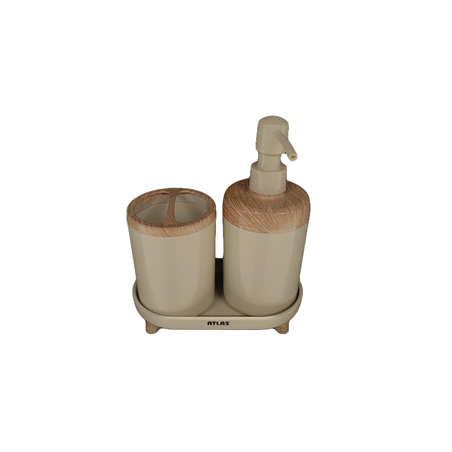 ست 3 تکه مدل الیت طرح چوب کد 322 (اطلس) - 2