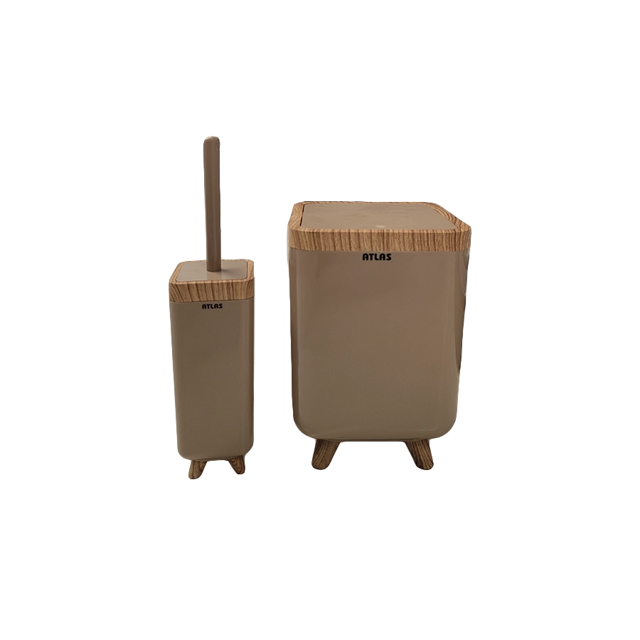 ست 2 تکه مدل ژیوار طرح چوب 225 (اطلس)