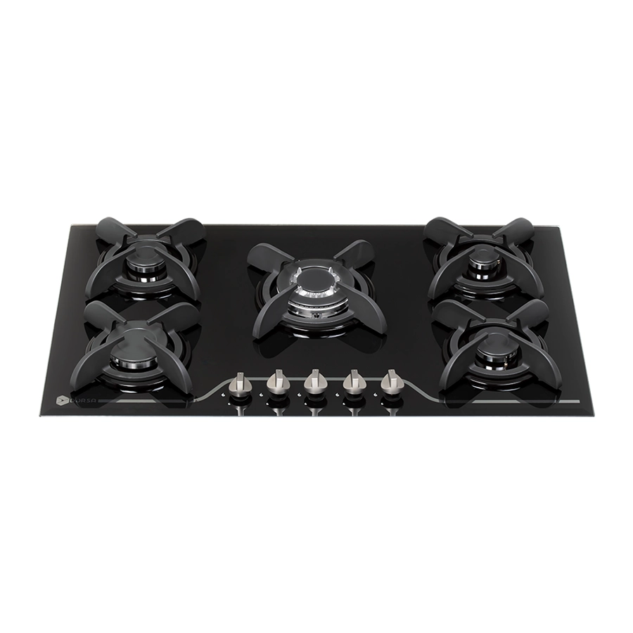 اجاق گاز شیشه ای ۵ شعله درسا مدل روشا DG2102-5M