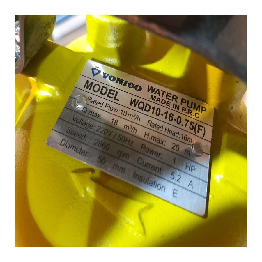 لجن کش 16 متری 2 اینچ ونیکو WQD10-16-0.75F - 2