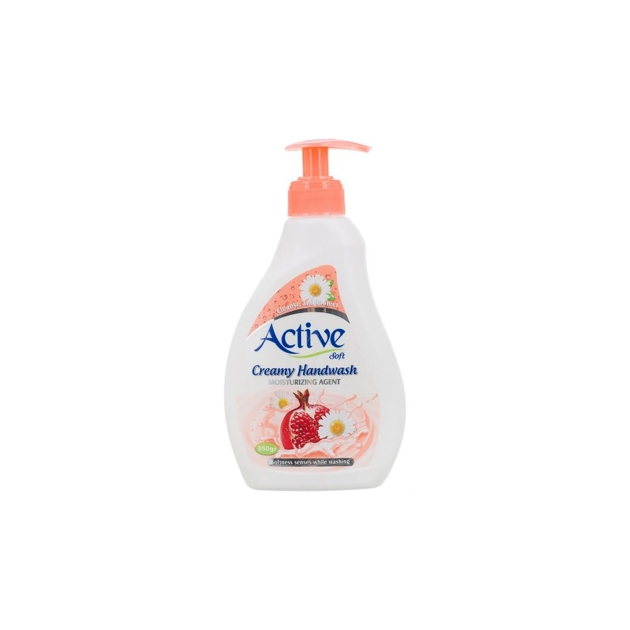 مایع دستشویی کرمی 350 گرمی صورتی سری DEEP CARE (اکتیو)