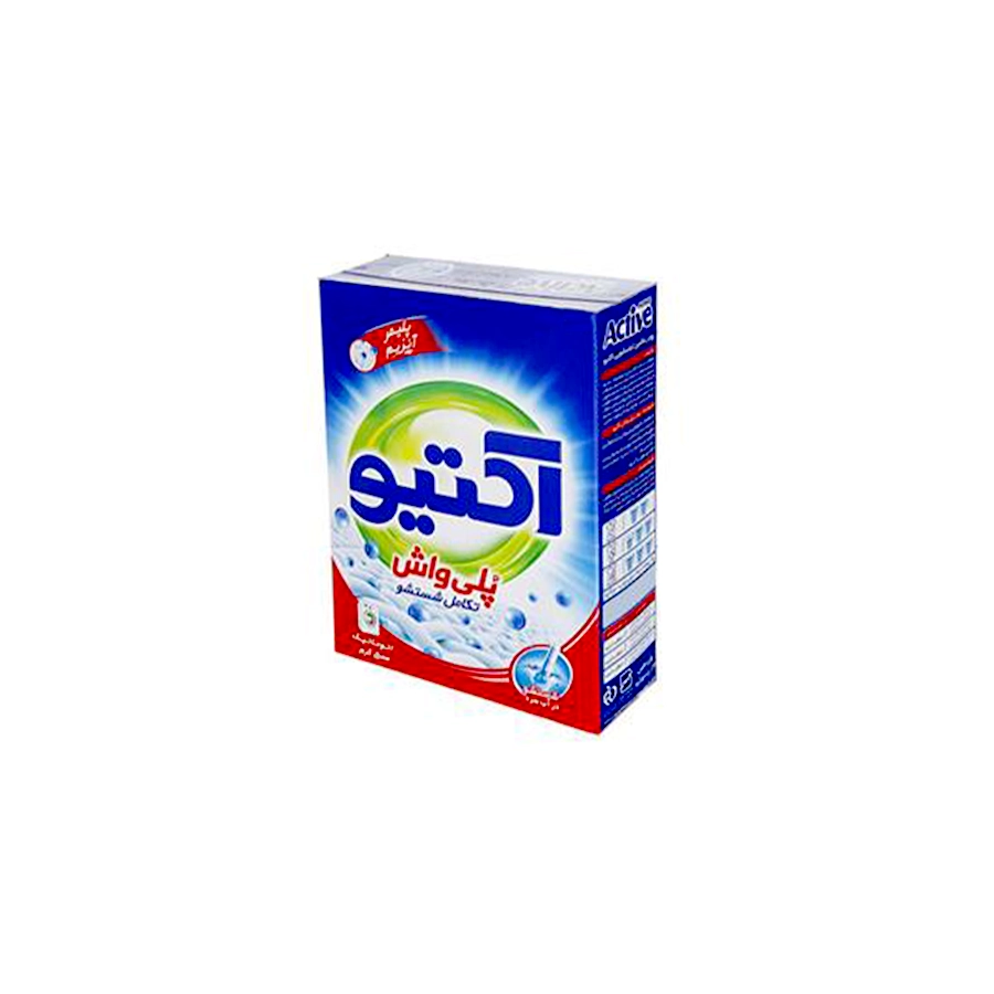 پودر لباسشویی پلی واش 500 گرمی آبی (اکتیو)
