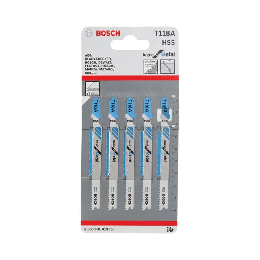 تیغ اره چکشی  عمود برآهن T118 A (بوش) 