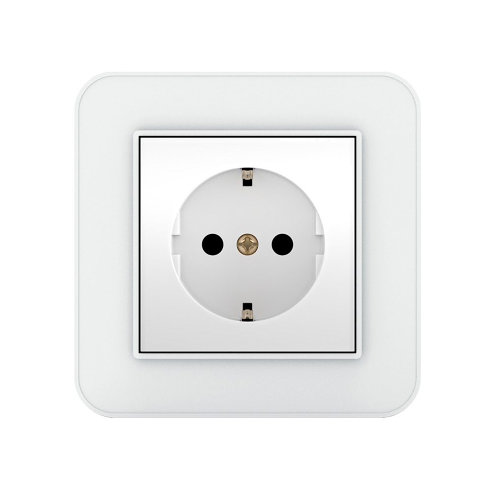 پریز برق ارت دار سفید ارس اقتصادی(ایران الکتریک)