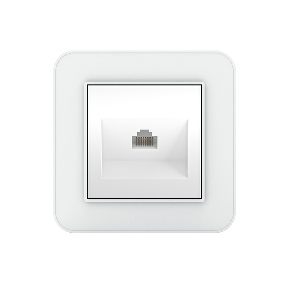 پریز تلفن تک سوکت سفید ارس اقتصادی(ایران الکتریک)