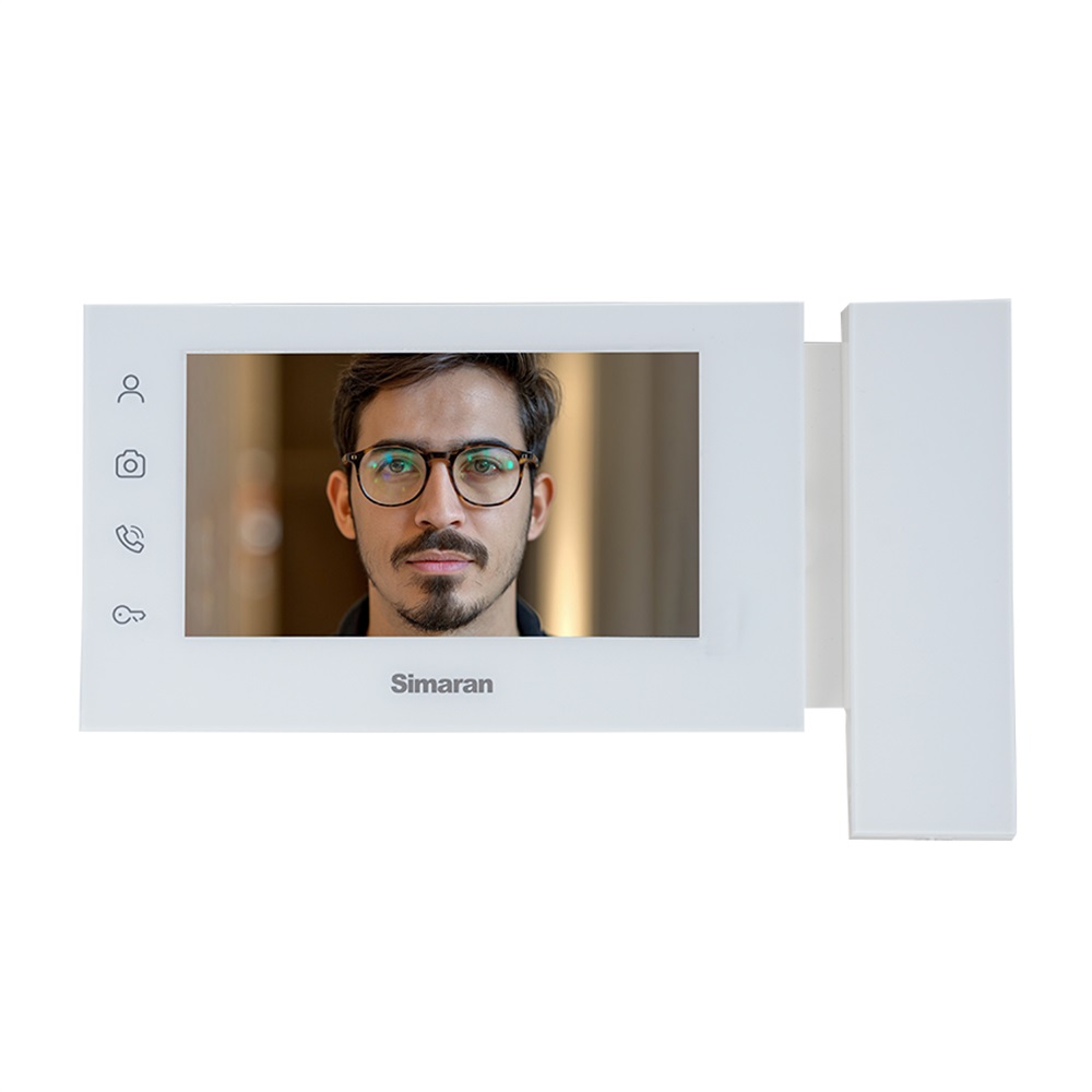 مانیتور رنگی 7 اینچ تاچکی با حافظه سفید 76 TKM (سیماران)(30 ماه ضمانت تعمیر)