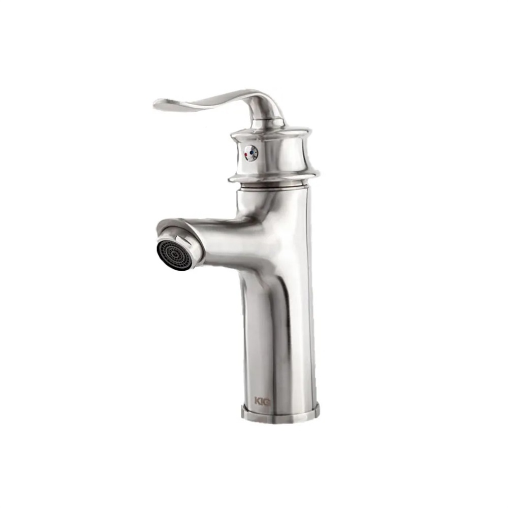 شیر روشویی کوانتوم کروم مات(کی آی جی)(10سال ضمانت تعویض)