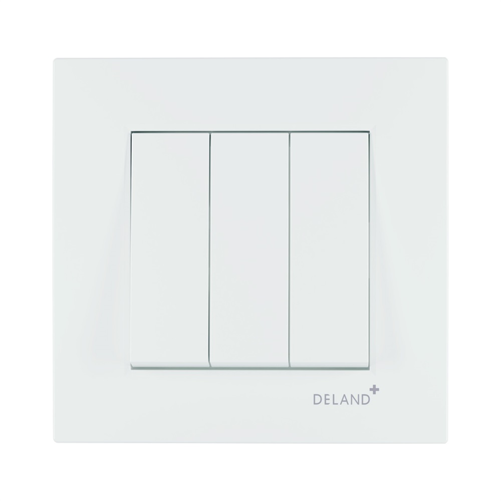 کلید سه پل آسا پلکسی سفید(دلند)