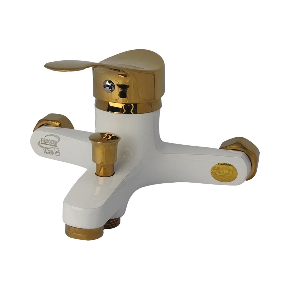 دوش مهرسان لاله سفید طلایی (فیروزه) - 2