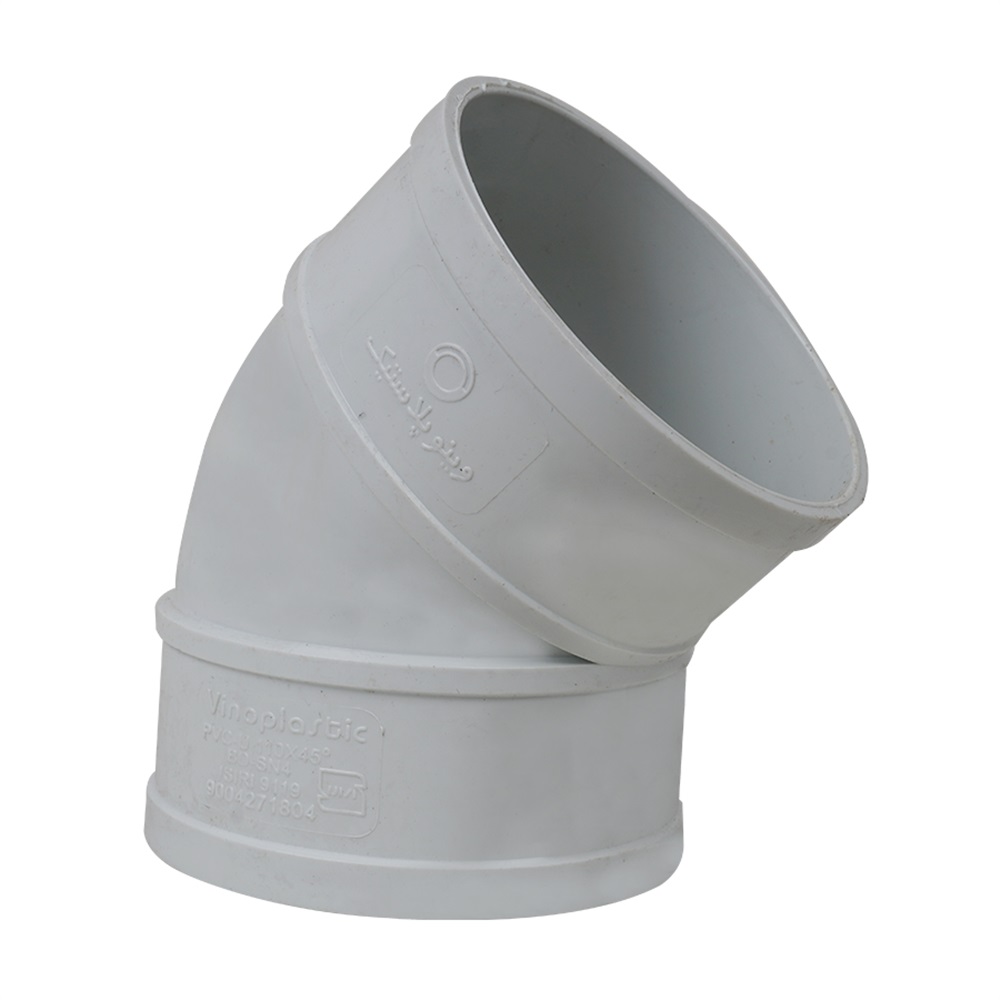 زانو °45*110 پلیکا دوسر کوبل(وینو پلاستیک)