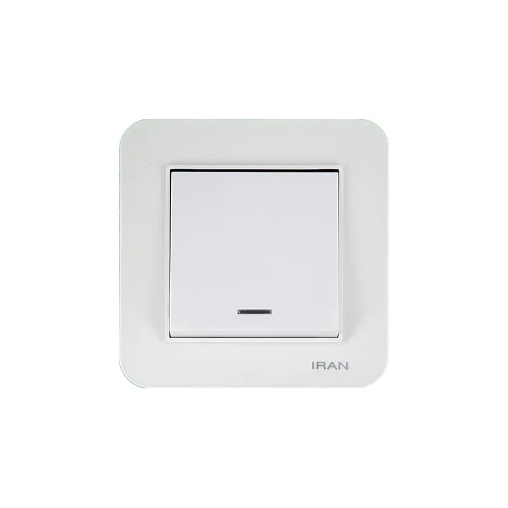 کلید تک پل سفید ارس اقتصادی(ایران الکتریک) - 2