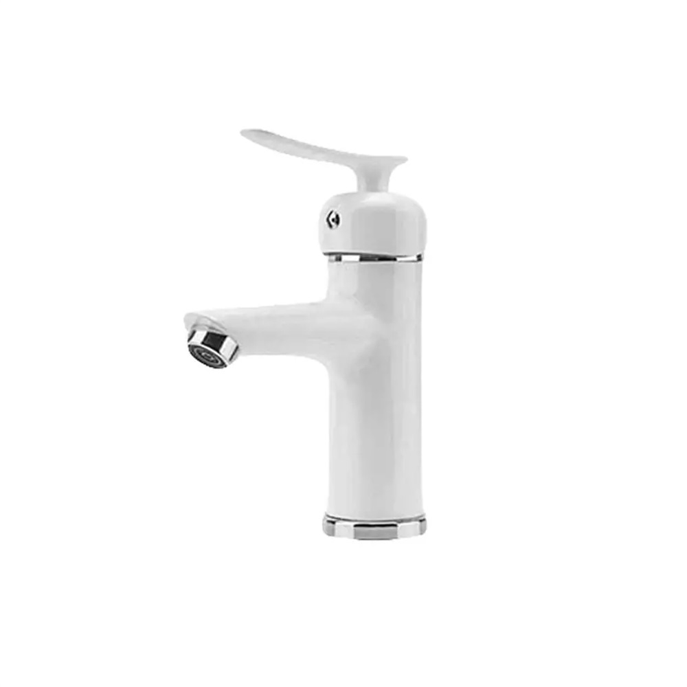 شیر روشویی رویال سفید کروم (فیروزه) - 2