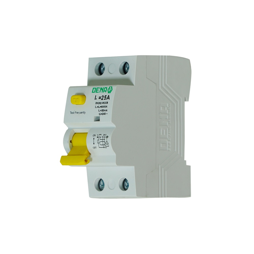 کلید مینیاتوری تک فاز محافظ جان 25 آمپر مگنتیک (RCCB)(DENA)6000A