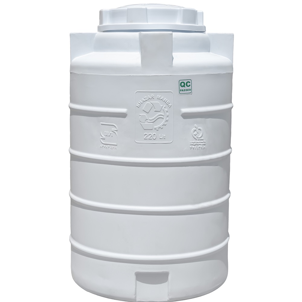 مخزن 220 لیتری عمودی بلند 3 لایه(خزر منبع)