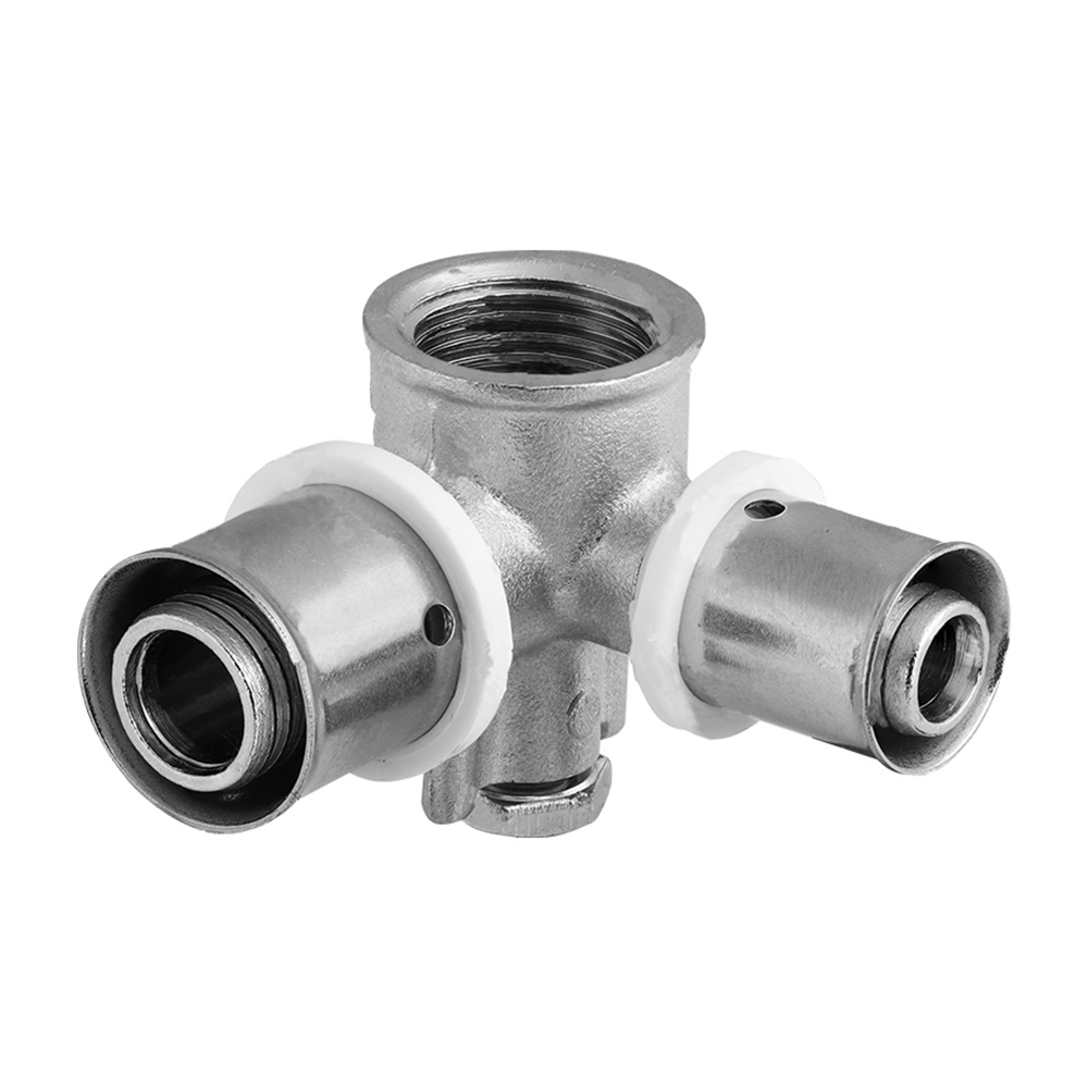 سه راهی 90 دیواری صفحه دار 1.2*16(نیوپایپ)