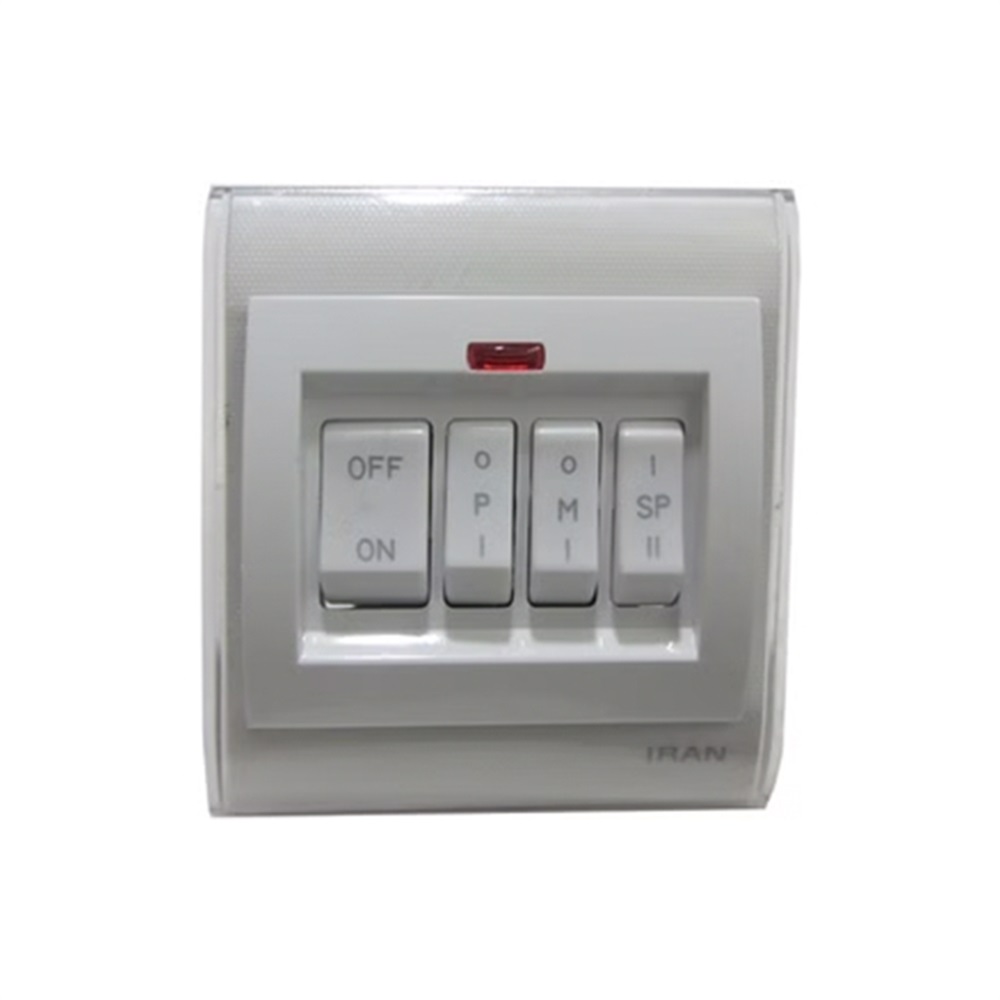 کلید کولر چهار پل شیشه ای 2008 (ایران الکتریک) - 2