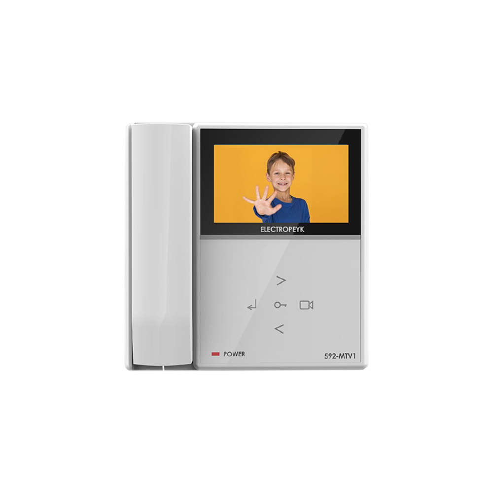 مانیتور 7 اینچ سفید با دسته گوشی 1294(الکتروپیک)