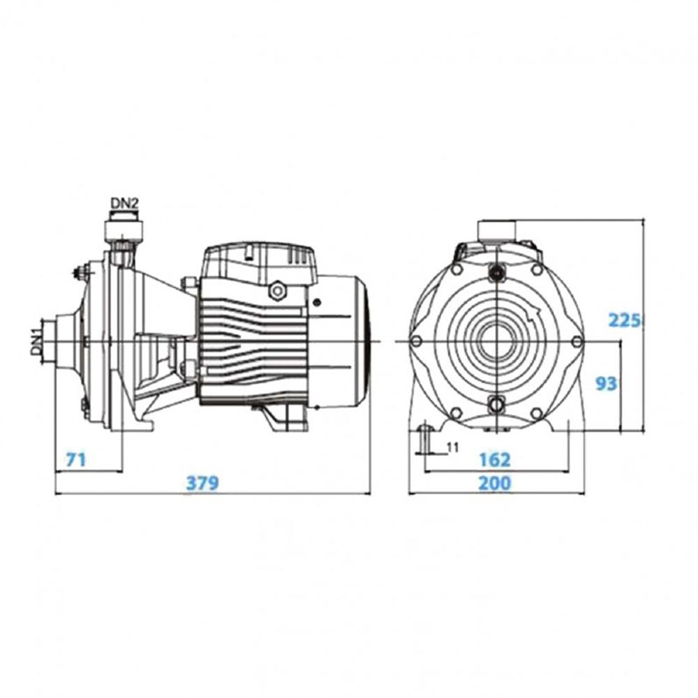 پمپ 1.5 اسب 2 پروانه لئو LEO-2ACM110 - 2