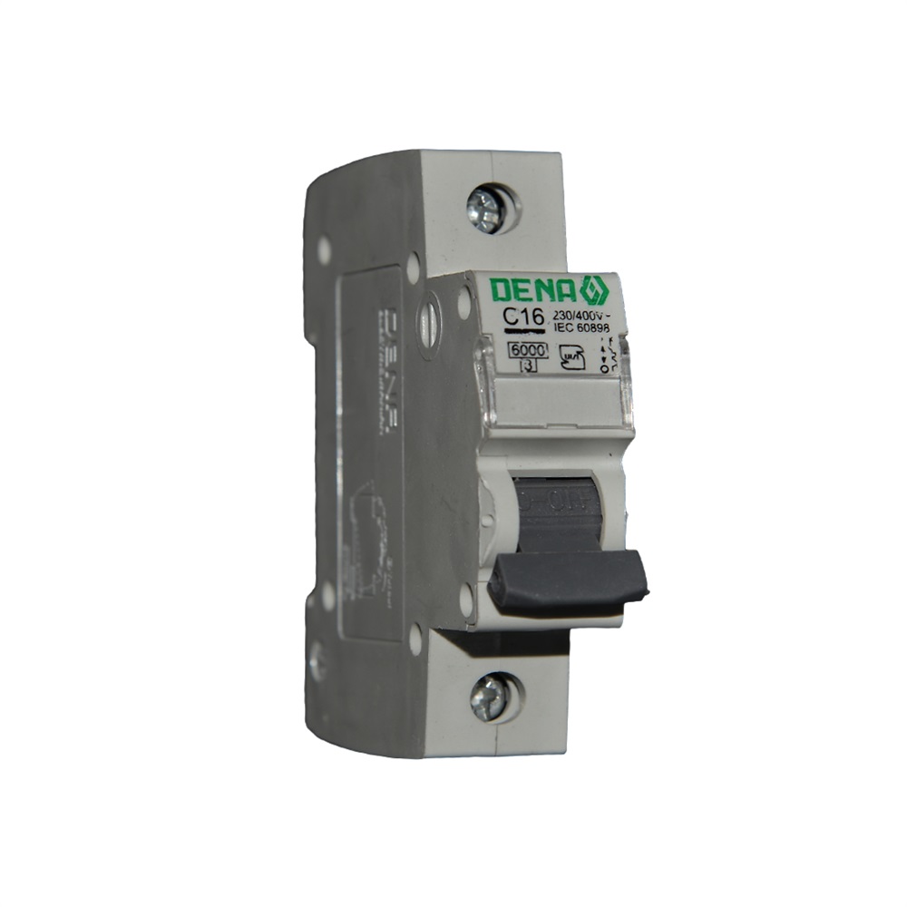 کلید مینیاتوری تک فاز 16 آمپر (DENA) تیپ C (پنج سال ضمانت تعویض)