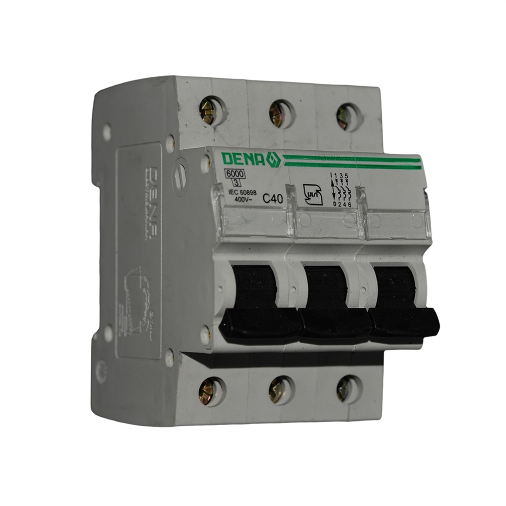 کلید مینیاتوری سه فاز 40 آمپر (DENA)  تیپ C (پنج سال ضمانت تعویض)