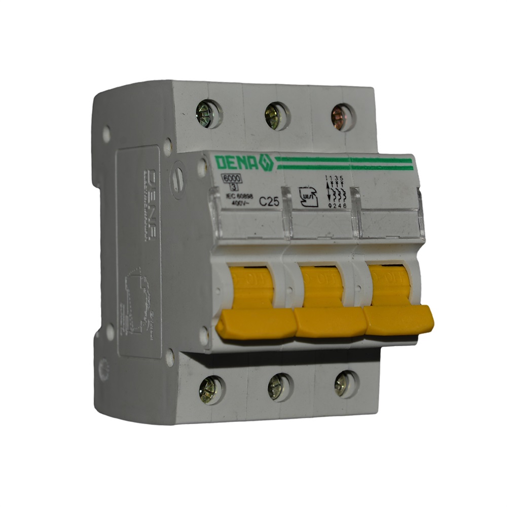 کلید مینیاتوری سه فاز 25 آمپر (DENA) تیپ C (پنج سال ضمانت تعویض) - 2