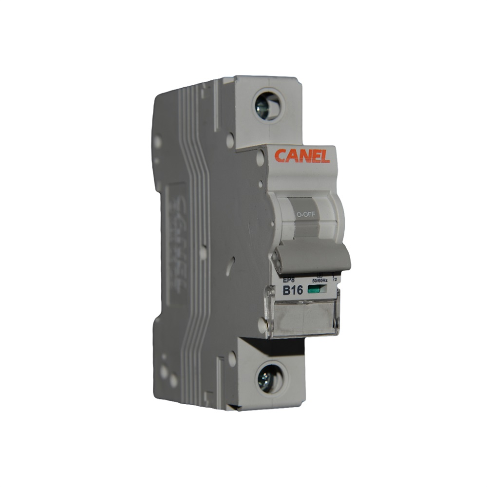 کلید مینیاتوری تک فاز 16 آمپر (canele)  تیپ B (پنج سال گارانتی تعویض)