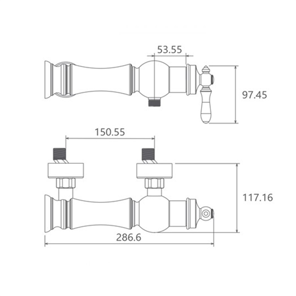 شیر توالتی بیزانس طلایی (شودر)(5 سال ضمانت تعمیر) - 2