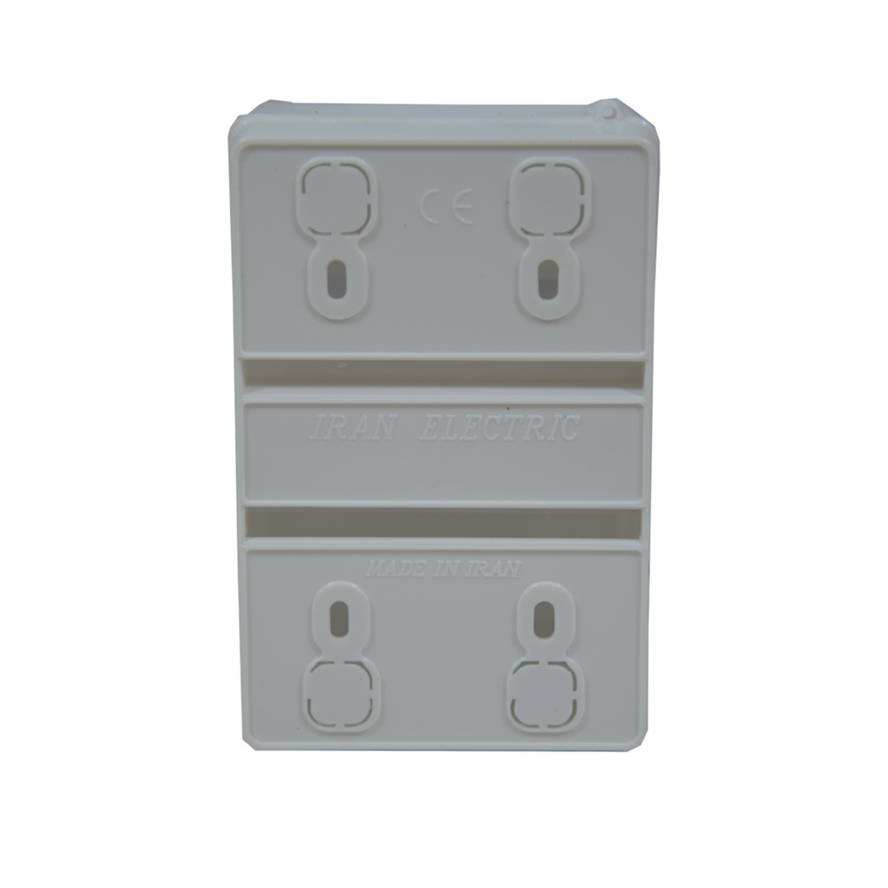 جعبه مینیاتوری روکار سه تایی سفید (ایران الکتریک)(بدون ضمانت) - 5