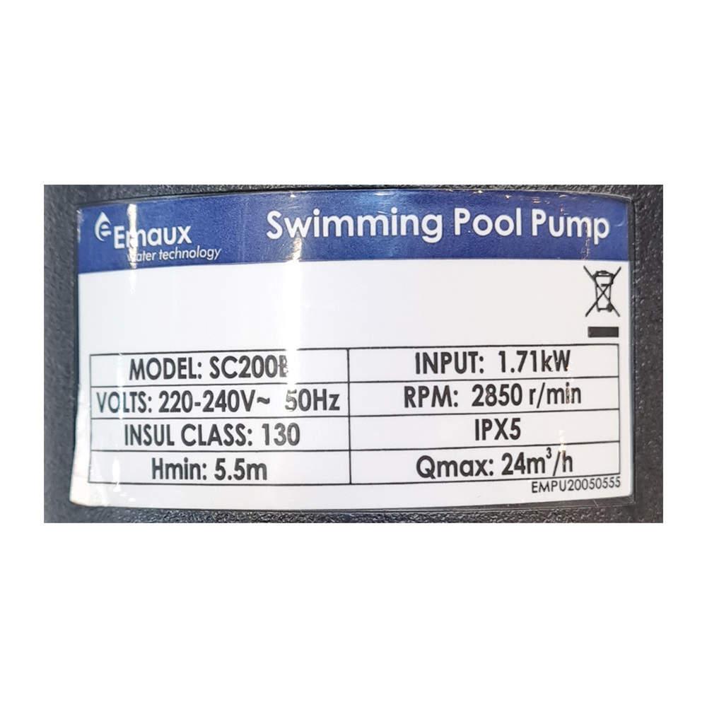 پمپ 2 اسب استخری استرینرسرخود EMAUX مدل SC200 - 3