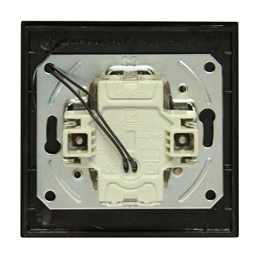 کلید یک پل آسا پلکسی مشکی(دلند)