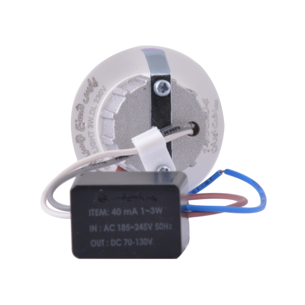 چراغ چشمی 3 وات دایره ای SMD مهتابی(پارس شعاع توس) - 2