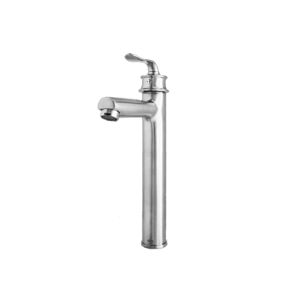 شیر روشویی کوانتوم پایه بلند کروم مات (کی آی جی)(10سال ضمانت تعویض) - 2