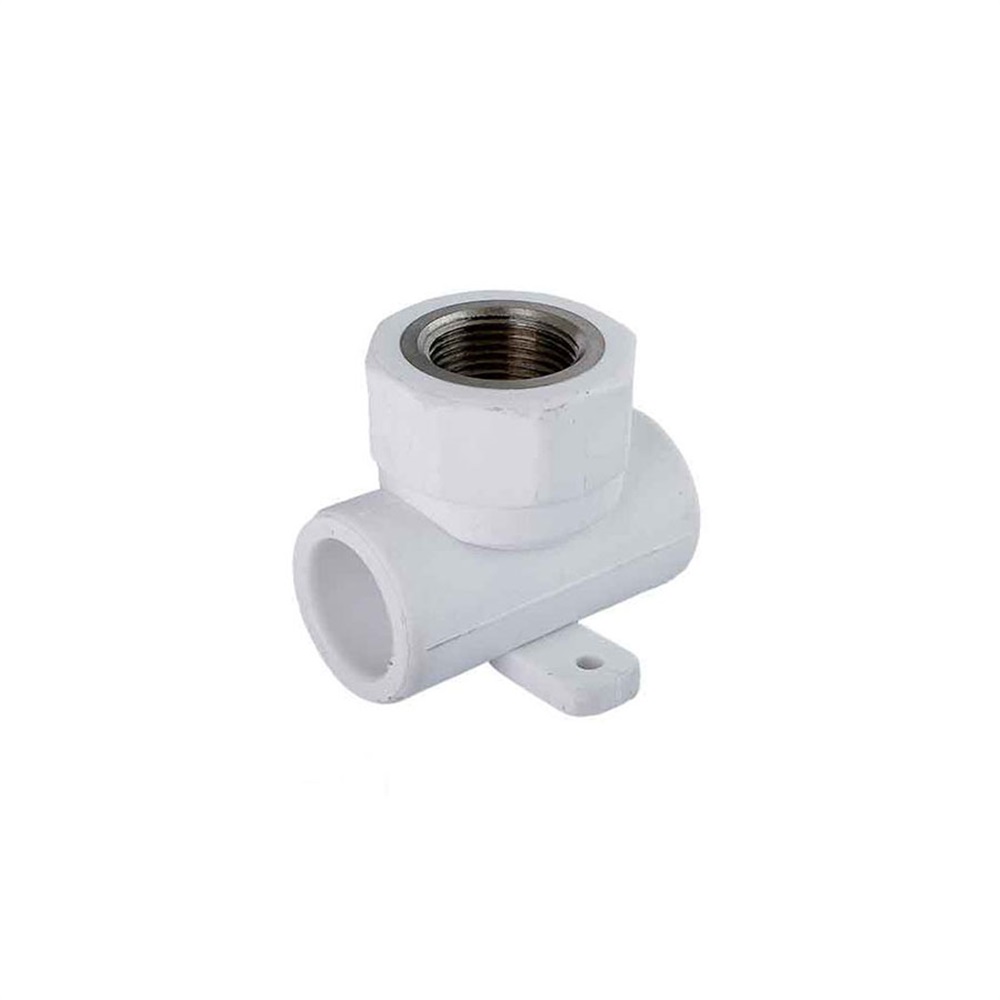 سه راهی بوشن فلزی دیواری سفید 3/4*25 (آذین) - 2